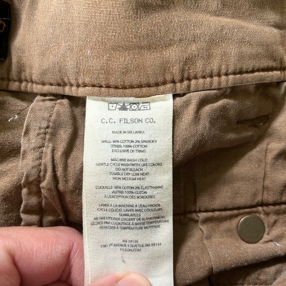 Brown Filson Granite Mountain shorts size 36 - Picture 5 of 6